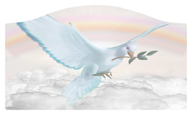 DASHELL-116-D-WT Dove Clouds White